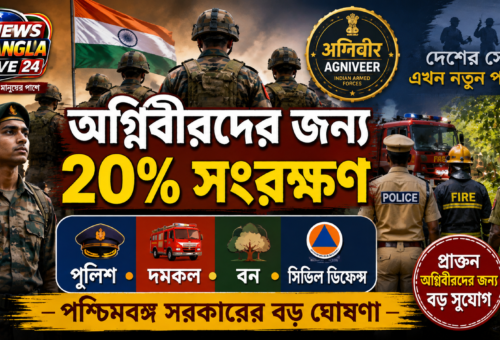 অগ্নিবীরদের জন্য ২০ শতাংশ সংরক্ষণ, বড় ঘোষণা পশ্চিমবঙ্গ সরকারের