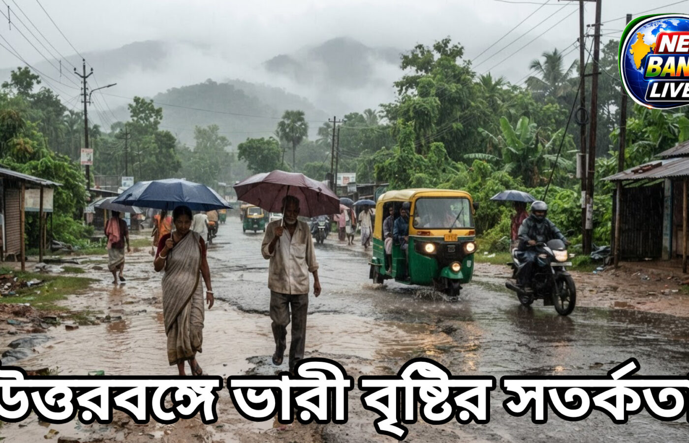 উত্তরবঙ্গে ফের দুর্যোগের চোখরাঙানি, ভারী বৃষ্টির সতর্কতা! বাড়ছে ধস-জল জমার আশঙ্কা