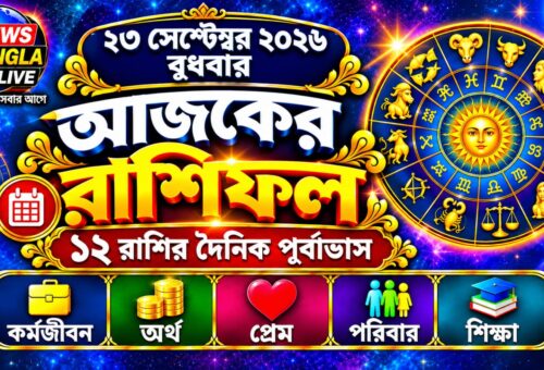 আজ ২৩ সেপ্টেম্বর ২০২৬ বুধবার | আজকের রাশিফল