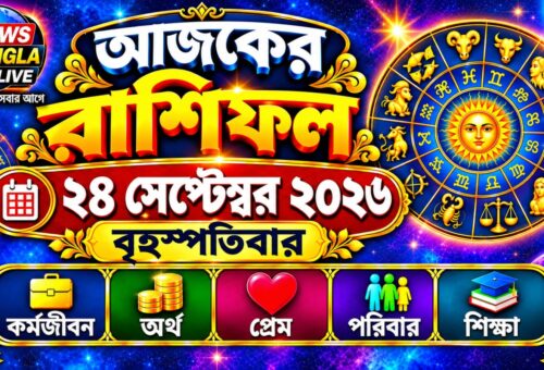 আজ ২৪ সেপ্টেম্বর ২০২৬, বৃহস্পতিবার — আজকের রাশিফল