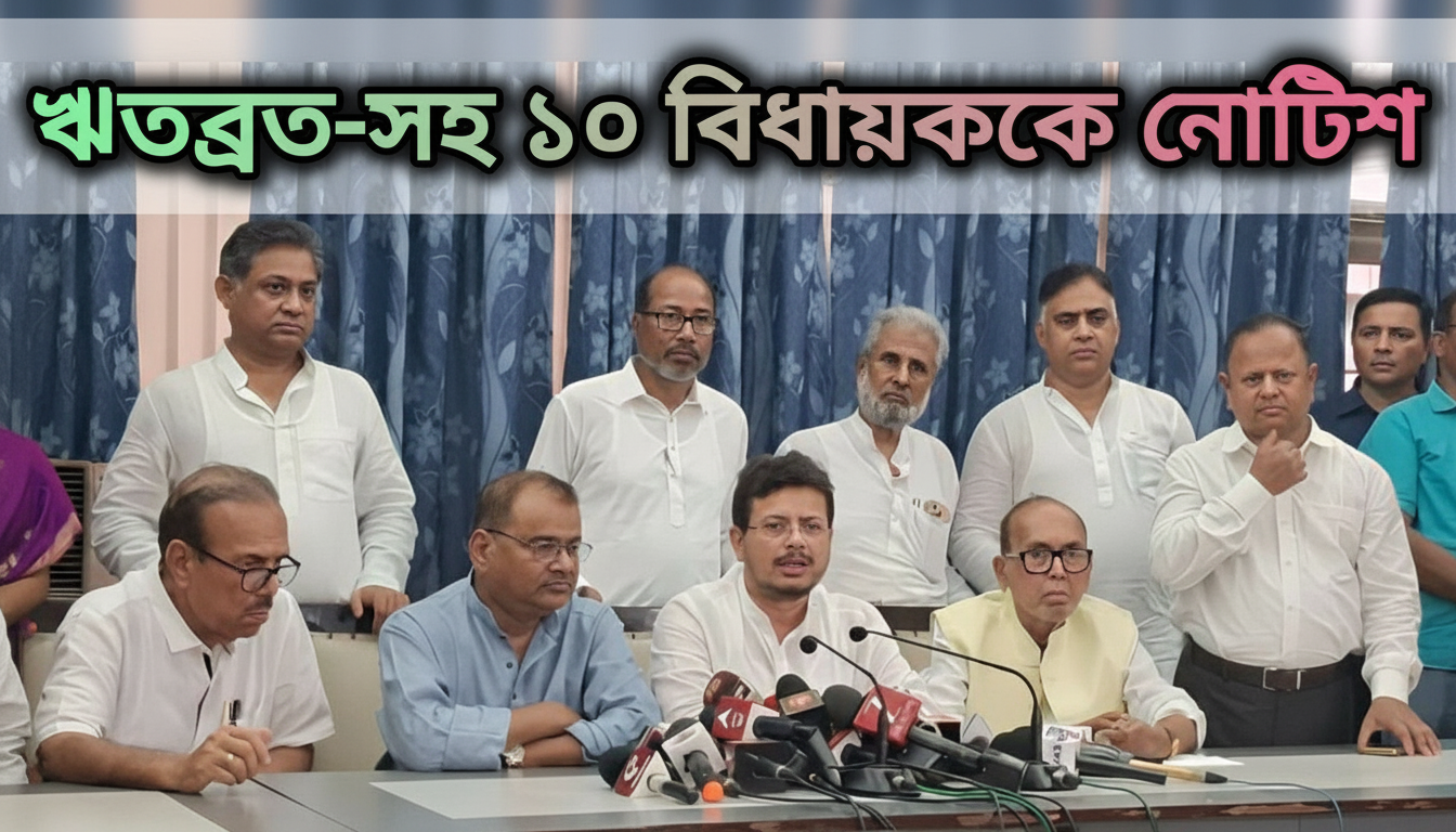 ঋতব্রত-সহ ১০ তৃণমূল বিধায়ককে নোটিশ, সদস্যপদ খারিজের আবেদনে জবাব তলব