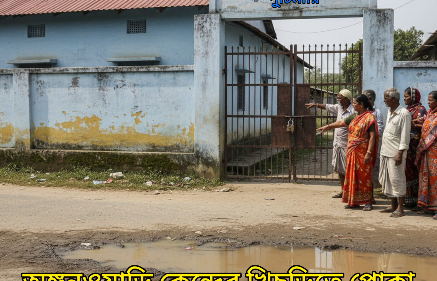 দিনহাটার অঙ্গনওয়াড়ি কেন্দ্রে খিচুড়িতে পোকা, তালাবদ্ধ কেন্দ্র, অসুস্থ ২ শিশু